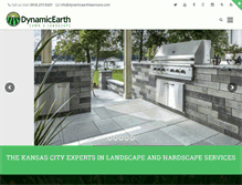 Tablet Screenshot of dynamicearthlawncare.com